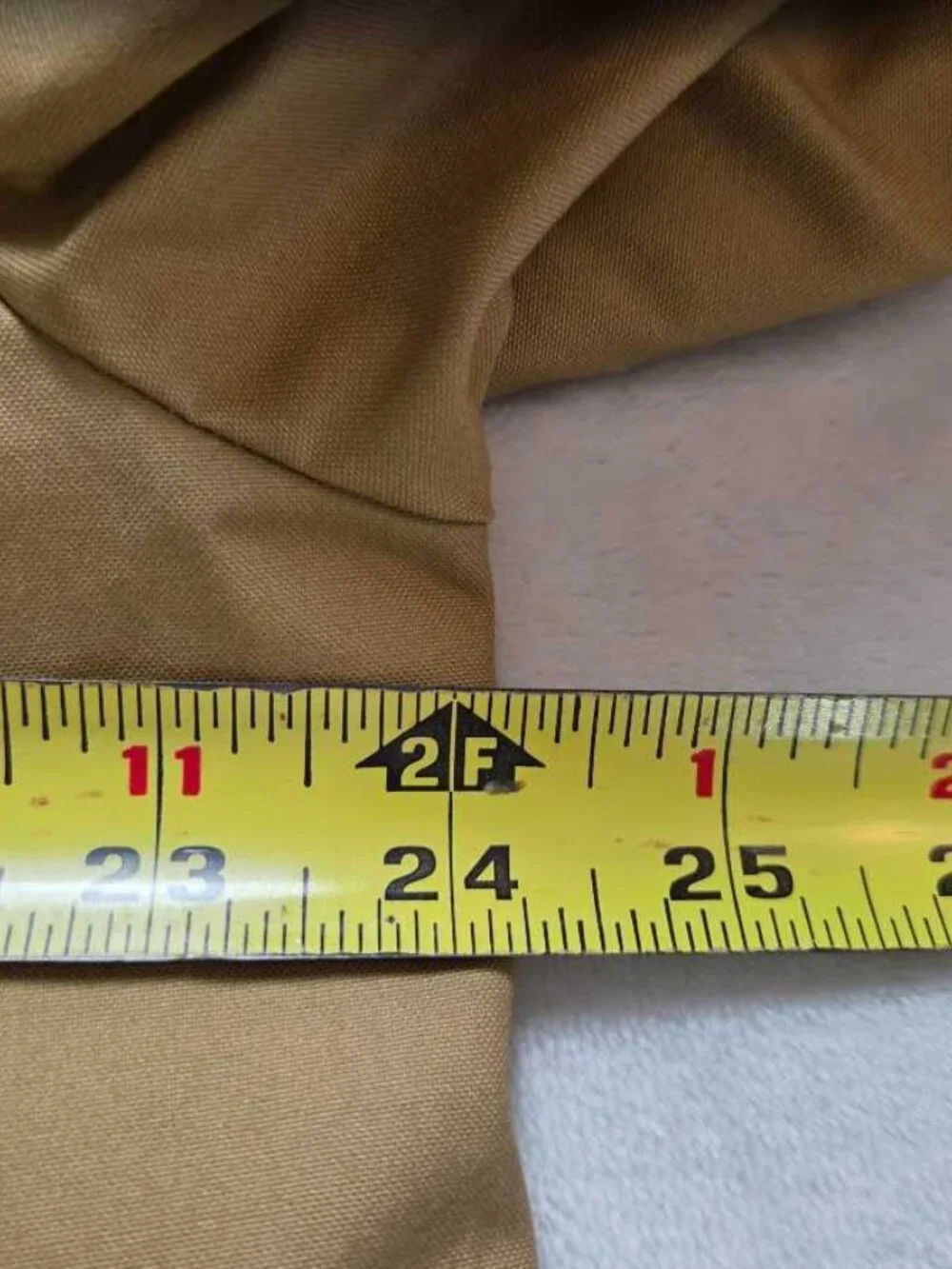 L (w flaw) J.Crew Barn Jacket in cotton canvas with corduroy collar Honey Brown
